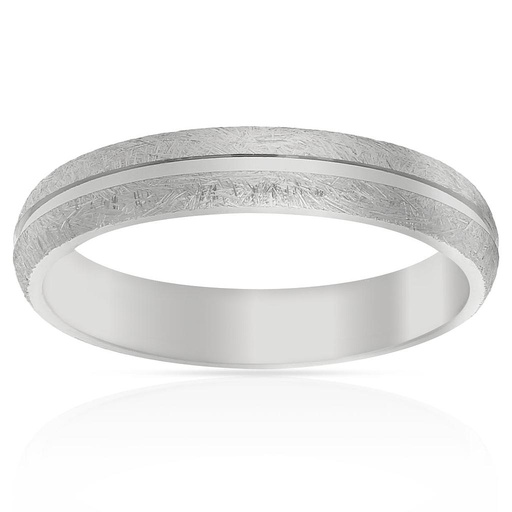 ALIANZA PLATA 925MM TALLADA - 4MM