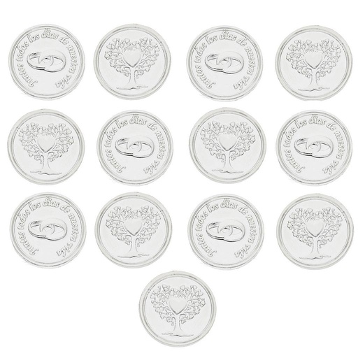 [G235] ARRAS ACERO PLATEADO MATRIMONIALES - 22MM