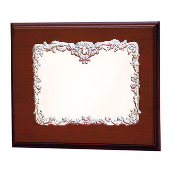 PLACA HOMENAJE ALUMINIO - 26X21CM  21.50X14.50CM