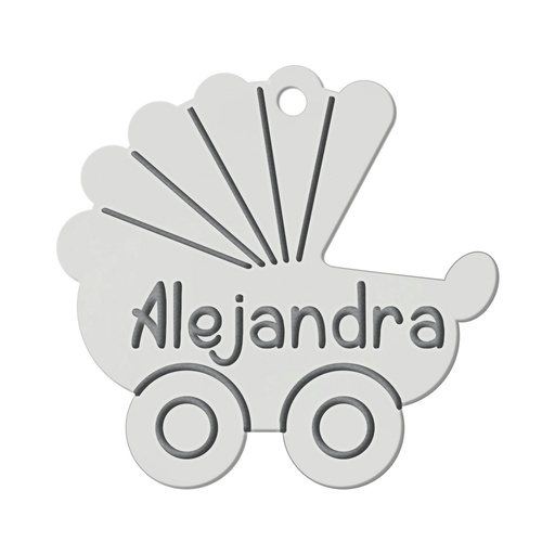 [AG3031] MI HISTORIA - ABALORIO PLATA 925MM CARRITO