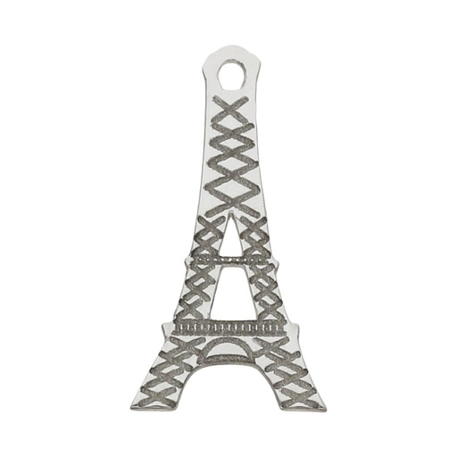 [AG3076] MI HISTORIA - ABALORIO PLATA 925MM EIFFEL