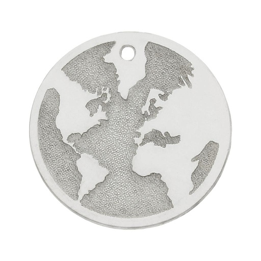 [AG3077] MI HISTORIA - ABALORIO PLATA 925MM MUNDO