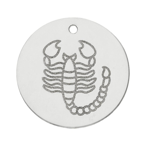 [AG3089] MI HISTORIA - ABALORIO PLATA 925MM HOROSCOPO ESCORPIO