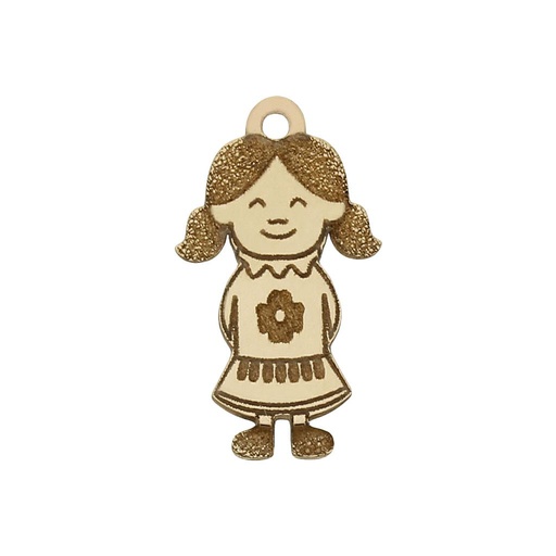 [HT226] MI HISTORIA - ABALORIO ORO 18KL NIÑA