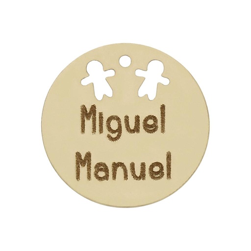 [HT234] MI HISTORIA - ABALORIO ORO 18KL NIÑOS