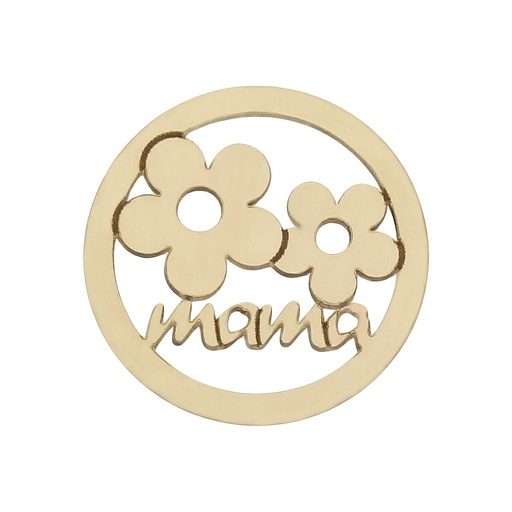 [HT237] MI HISTORIA - ABALORIO ORO 18KL MAMA FLORES