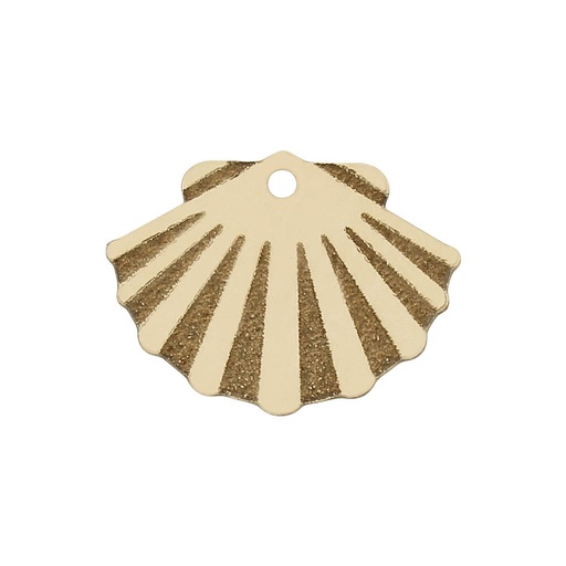 [HT244] MI HISTORIA - ABALORIO ORO 18KL CONCHA