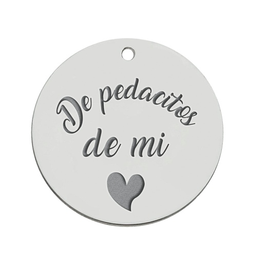 [AG3109] MI HISTORIA - ABALORIO PLATA 925MM PEDACITOS