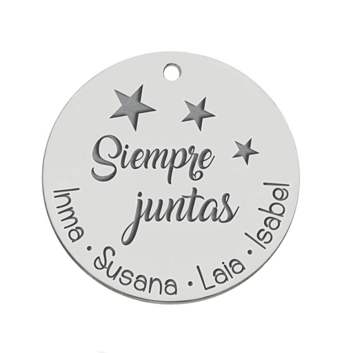 [AG3116] MI HISTORIA - ABALORIO PLATA 925MM SIEMPRE JUNTAS