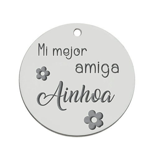 [AG3118] MI HISTORIA - ABALORIO PLATA 925MM AMIGA