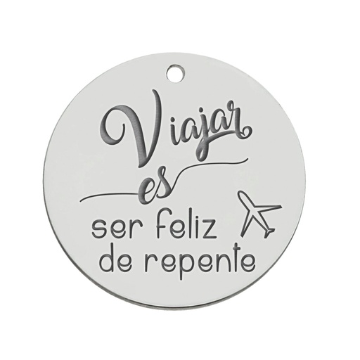 [AG3120] MI HISTORIA - ABALORIO PLATA 925MM VIAJAR