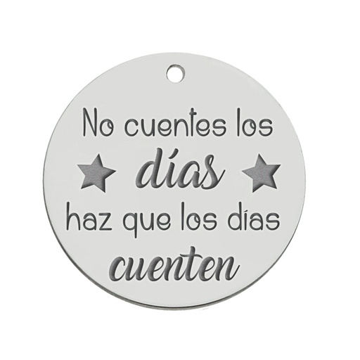 [AG3130] MI HISTORIA - ABALORIO PLATA 925MM DIAS