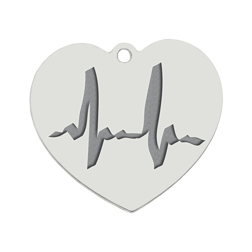 [AG3134] MI HISTORIA - ABALORIO PLATA 925MM LATIDO