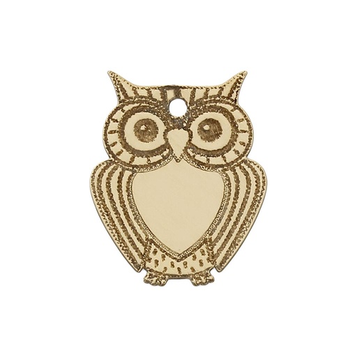 [HT257] MI HISTORIA - ABALORIO ORO 18KL BUHO