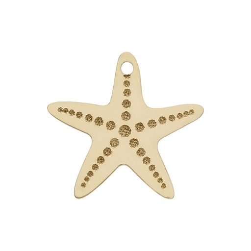 [HT258] MI HISTORIA - ABALORIO ORO 18KL ESTRELLA MAR