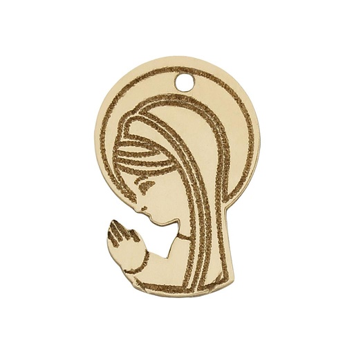 [HT269] MI HISTORIA - ABALORIO ORO 18KL VIRGEN NIÑA