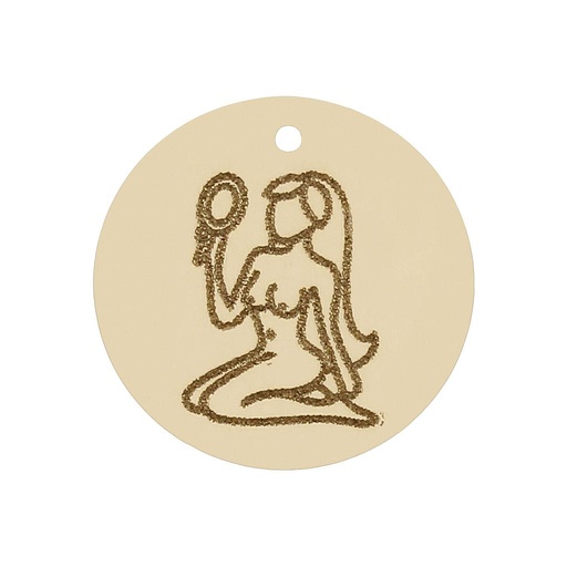 [HT287] MI HISTORIA - ABALORIO ORO 18KL HOROSCOPO VIRGO