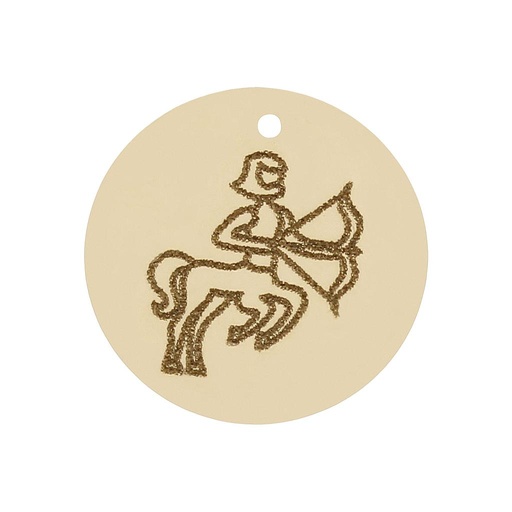 [HT290] MI HISTORIA - ABALORIO ORO 18KL HOROSCOPO SAGITARIO