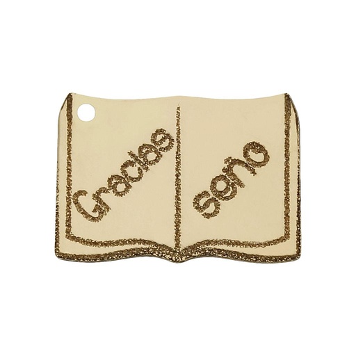 [HT294] MI HISTORIA - ABALORIO ORO 18KL LIBRO