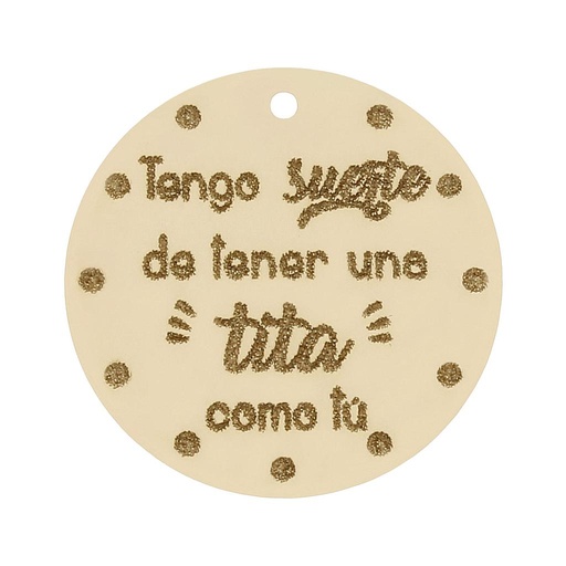 [HT312] MI HISTORIA - ABALORIO ORO 18KL TITA