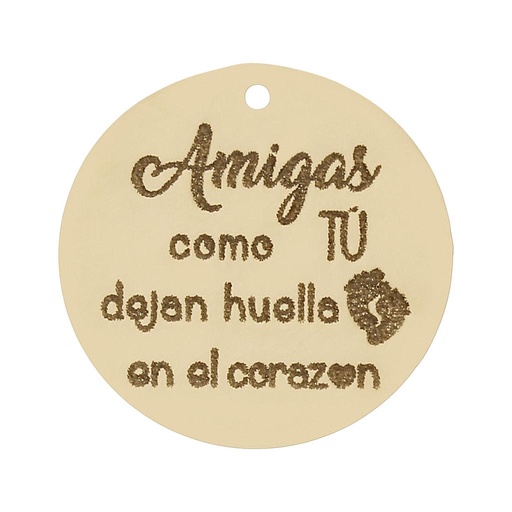 [HT317] MI HISTORIA - ABALORIO ORO 18KL AMIGAS