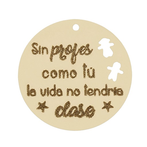 [HT321] MI HISTORIA - ABALORIO ORO 18KL PROFE