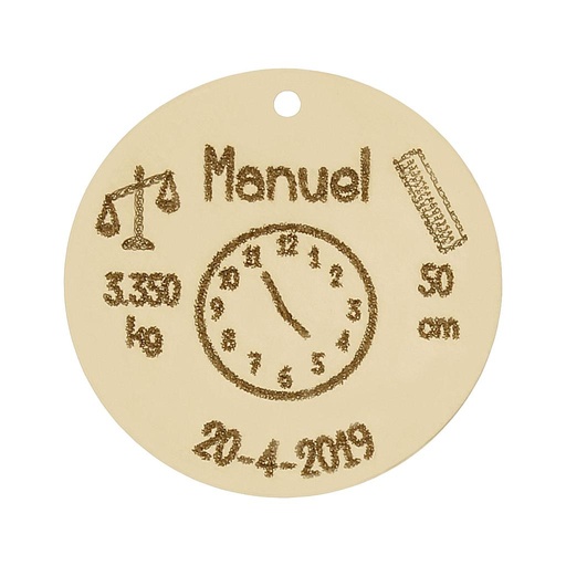 [HT324] MI HISTORIA - ABALORIO ORO 18KL NACIMIENTO