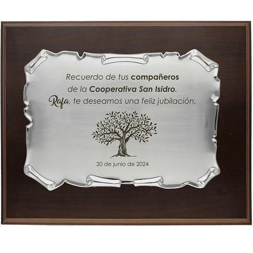 [GRABADO] GRABACION PLACA HOMENAJE