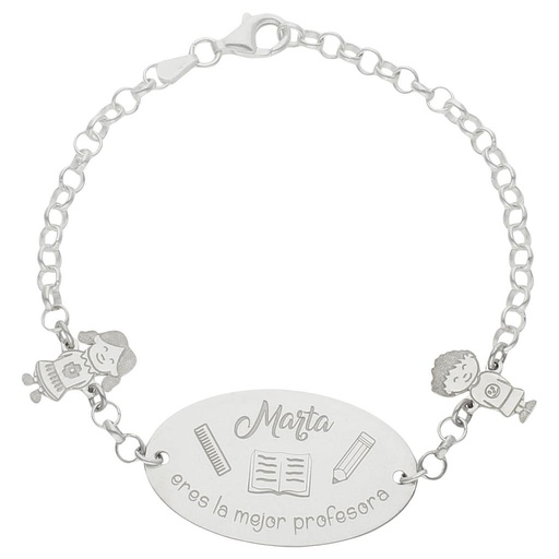 [AG294] PULSERA PLATA 925MM MEJOR PROFE
