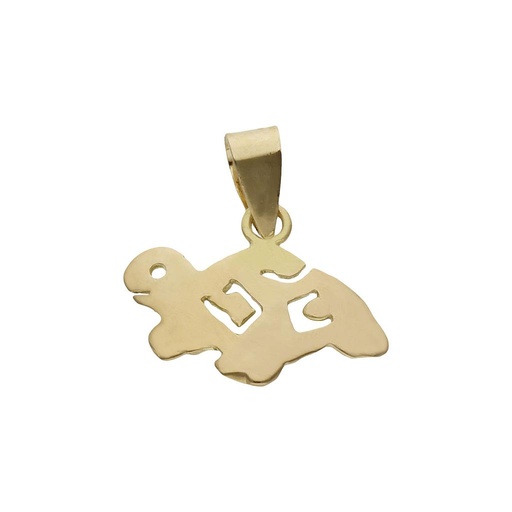 [G1064] COLGANTE ORO 18KL TORTUGA