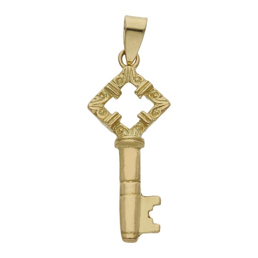 [G1050] COLGANTE ORO 18KL LLAVE - 11x26MM