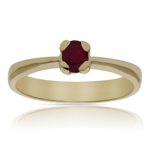 SORTIJA ORO 18KL RUBI FINO