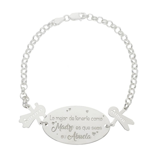 [AG317] PULSERA PLATA 925MM MEJOR ABUELA