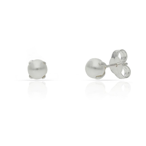 [AG1682] PENDIENTES PLATA 925MM PERLAS - 4MM