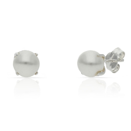 [AG1680] PENDIENTES PLATA 925MM PERLAS - 6MM
