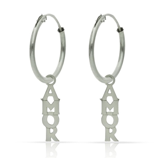 [AG1743] AROS PLATA 925MM AMOR - 12MM