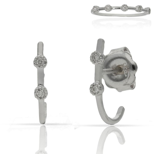 [LCR672BP] PENDIENTES ORO BLANCO 18KL DIAMANTES