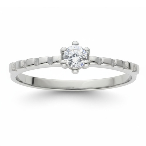 SORTIJA ORO BLANCO 18KL DIAMANTE