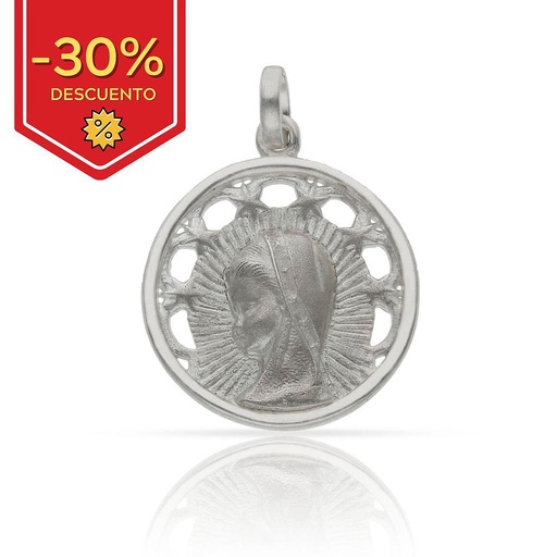 [AG4031] MEDALLA PLATA 925MM VIRGEN NIÑA - 20MM