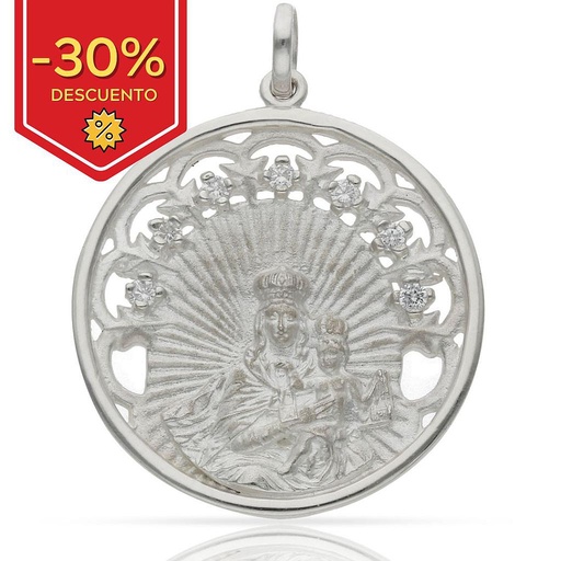 [AG4020] MEDALLA PLATA 925MM V. DEL CARMEN - 30MM