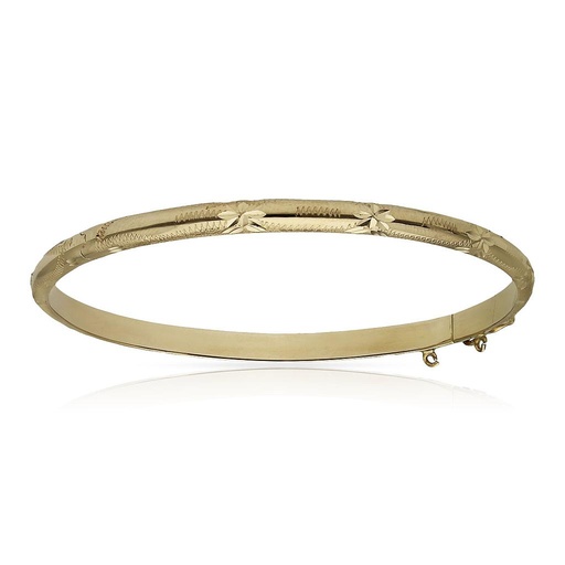 CAÑA ORO 18KL TALLADA ESTRELLA - 4MM