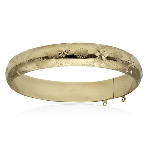 CAÑA ORO 18KL TALLADA ESTRELLA - 12MM