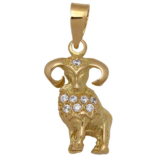 [GL35] COLGANTE ORO 18KL HOROSCOPO ARIES