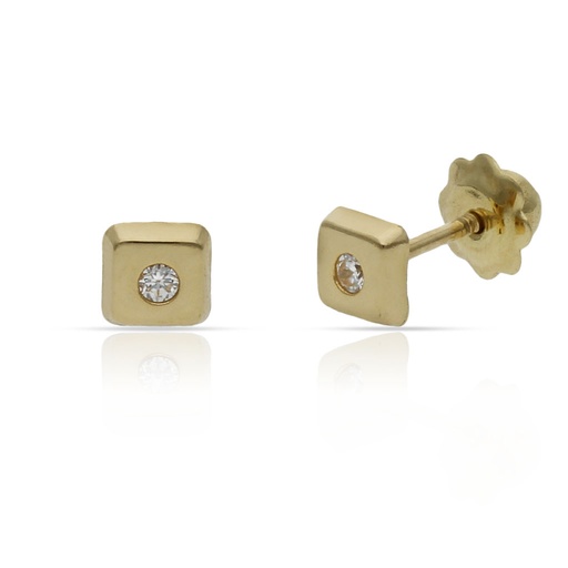 [P84A] PENDIENTES ORO 18KL CUADRADOS