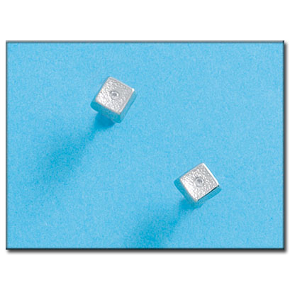 [P59A] PENDIENTES ORO BLANCO 18KL CUADRADOS