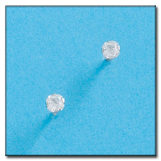 [P94A] PENDIENTES ORO BLANCO 18KL CIRCONITAS