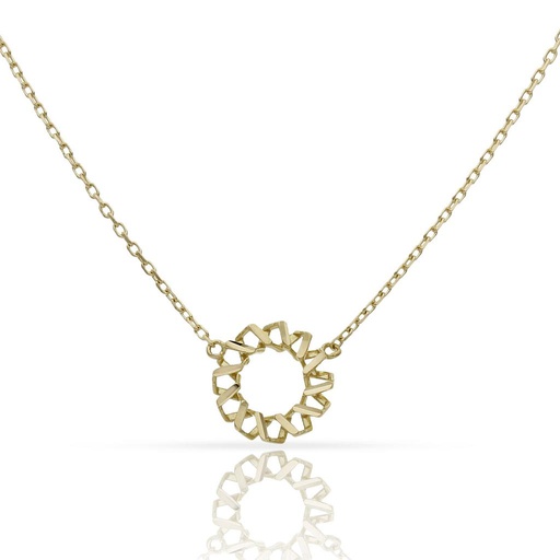 [G1111] GARGANTILLA ORO 18KL CIRCULO - 9MM