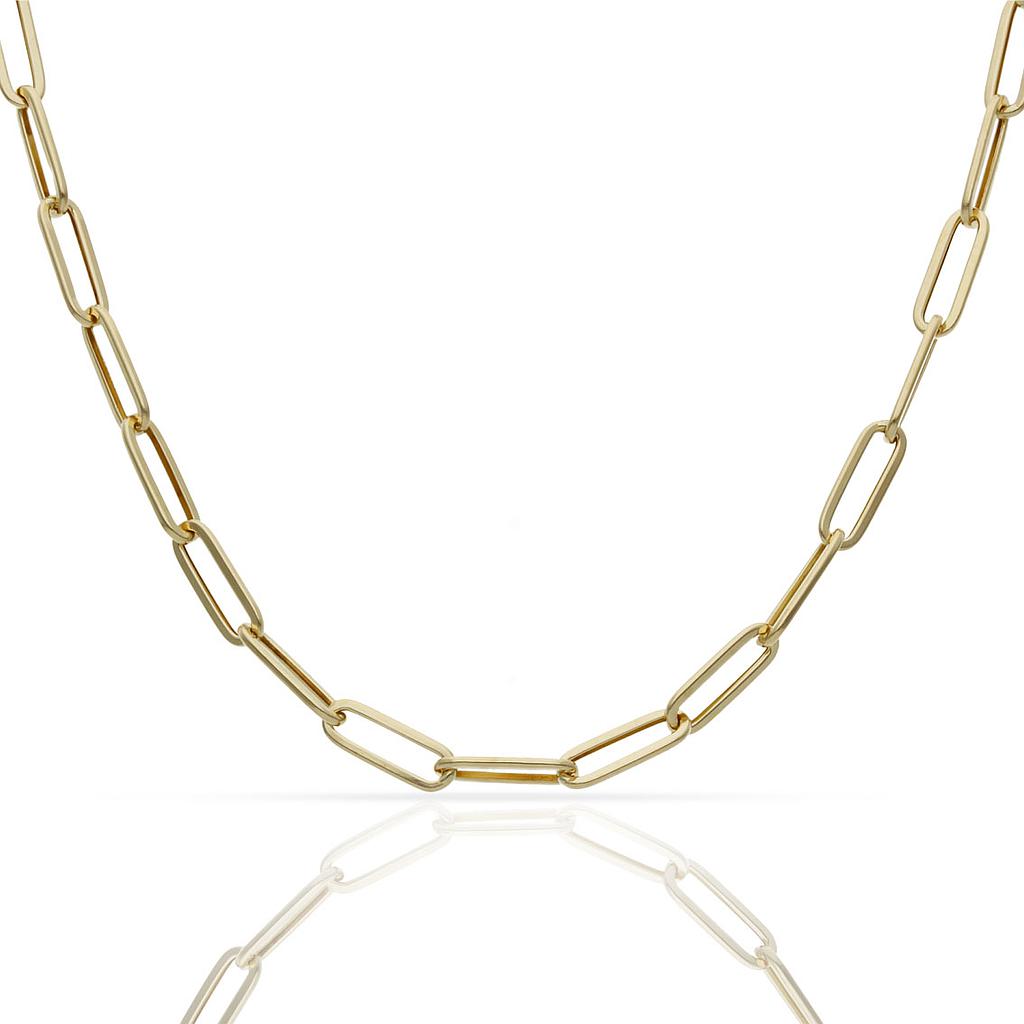 COLLAR ORO 18KL ESLABONES OVALADOS - 4MM