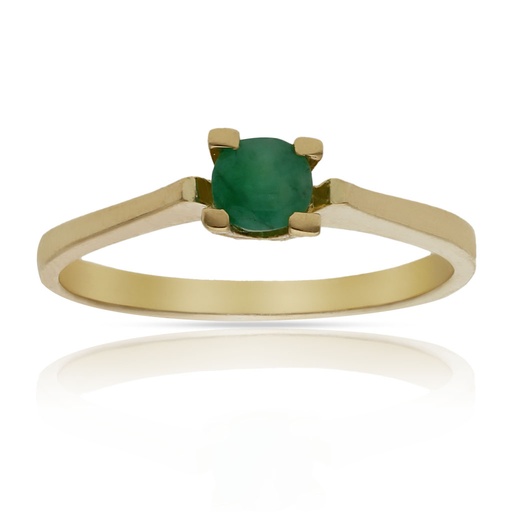 SORTIJA ORO 18KL ESMERALDA FINA