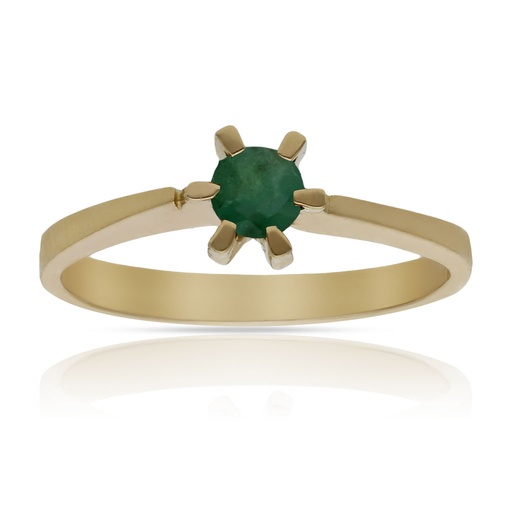 SORTIJA ORO 18KL ESMERALDA FINA